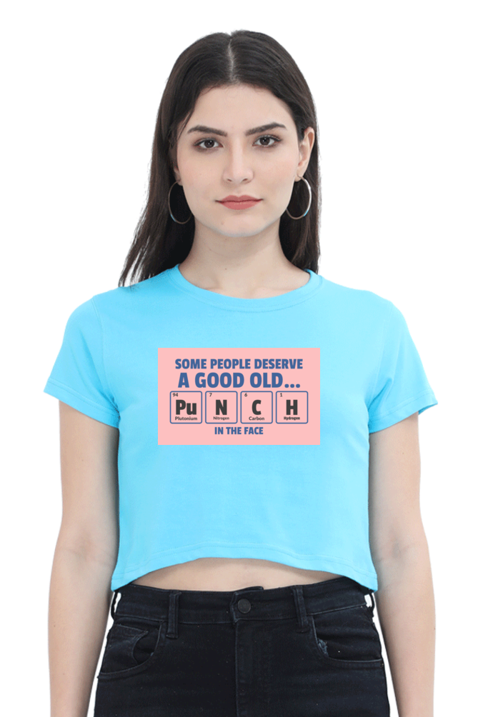 Women's Crop Top - Punch in the face