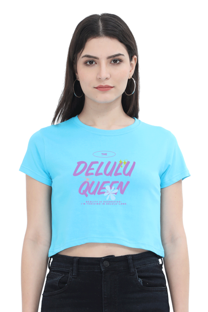 Women's Crop Top - Delulu queen