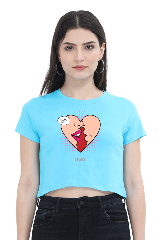 Women's Crop Top - Love Sigh