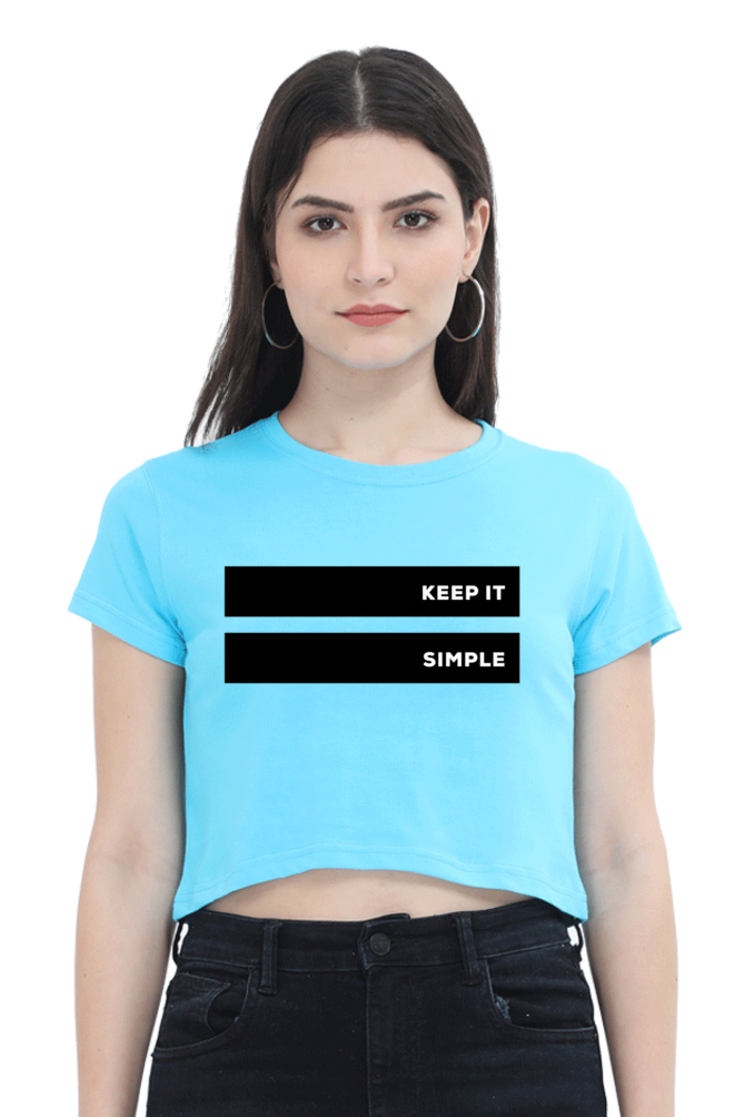 Women's Crop Top - Keep it simple!