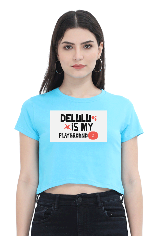 Women's Crop Top - Delulu playground