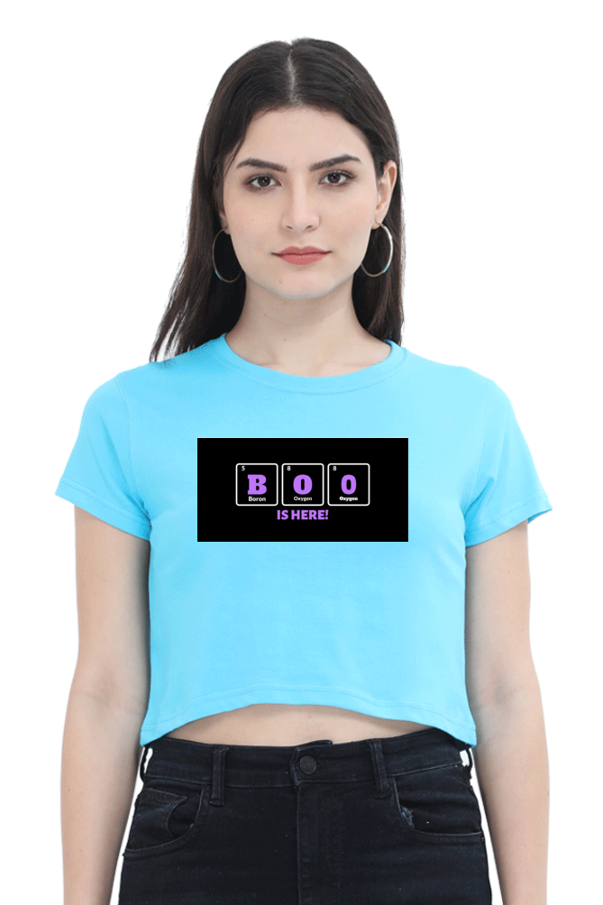 Women's Crop Top - Boo is here