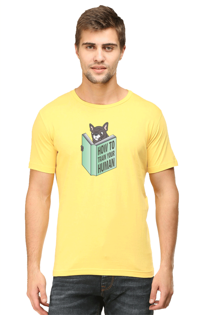 Classic T-shirt - Dog reading book