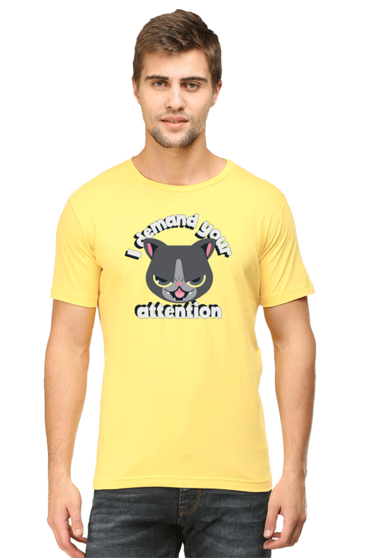 Classic T-shirt - Demand attention cat