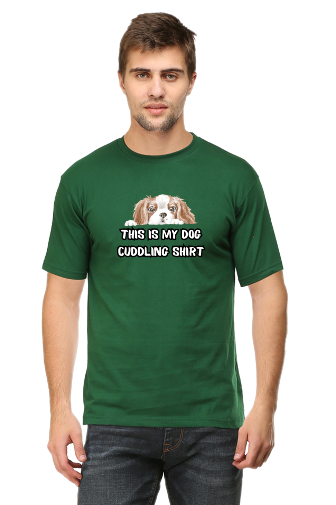 Classic T-shirt - Cuddling dog shirt