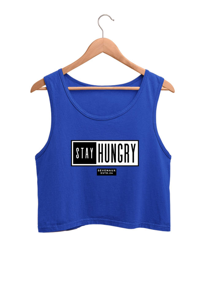 Women's Crop Tank Top - Stay Hungry