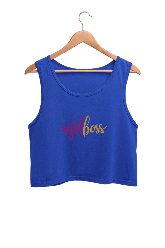 Women's Crop Tank Top - Girl Boss