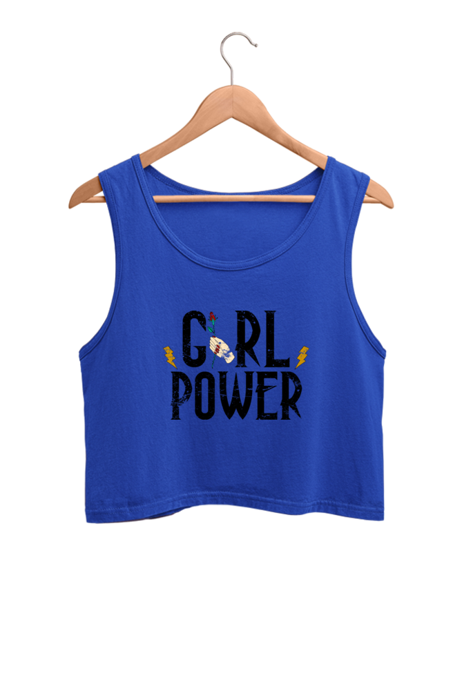 Women's Crop Tank Top - Girl Power