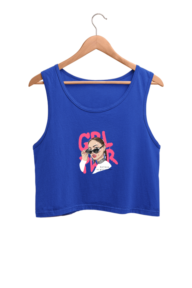 Women's Crop Tank Top - Girl Power