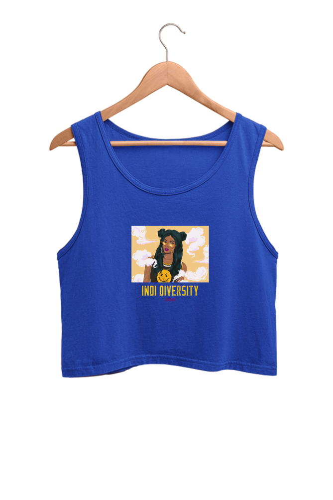 Women's Crop Tank Top - Indi university