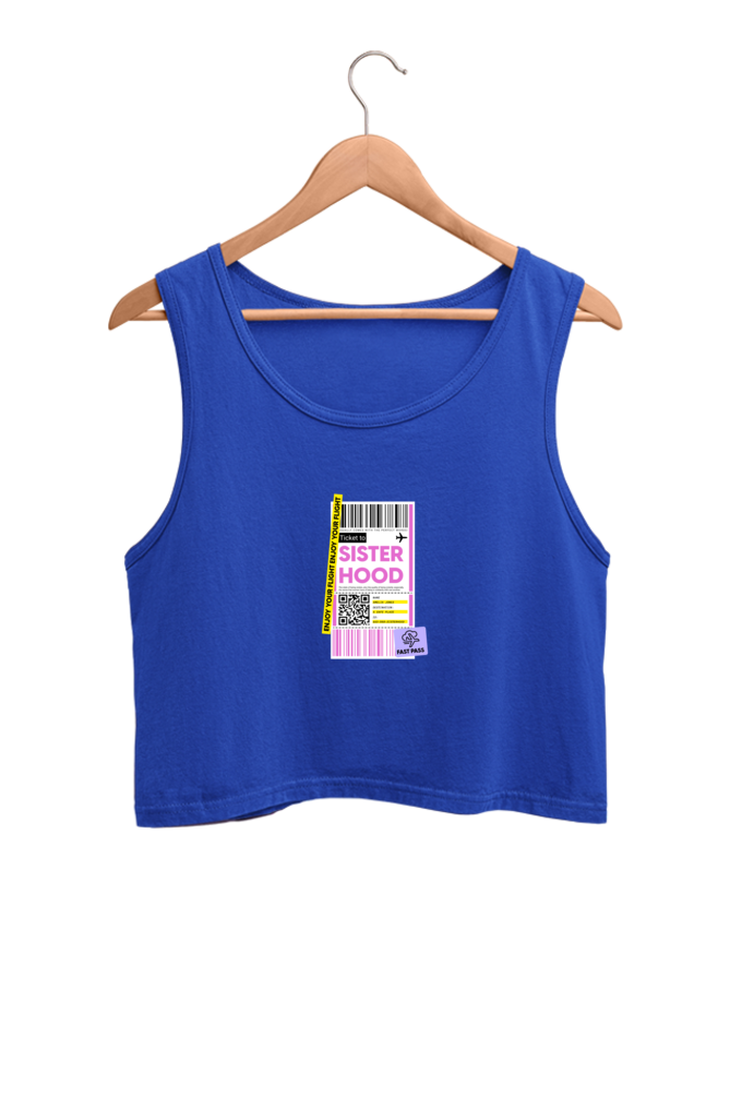 Women's Crop Tank Top - Sisterhood label