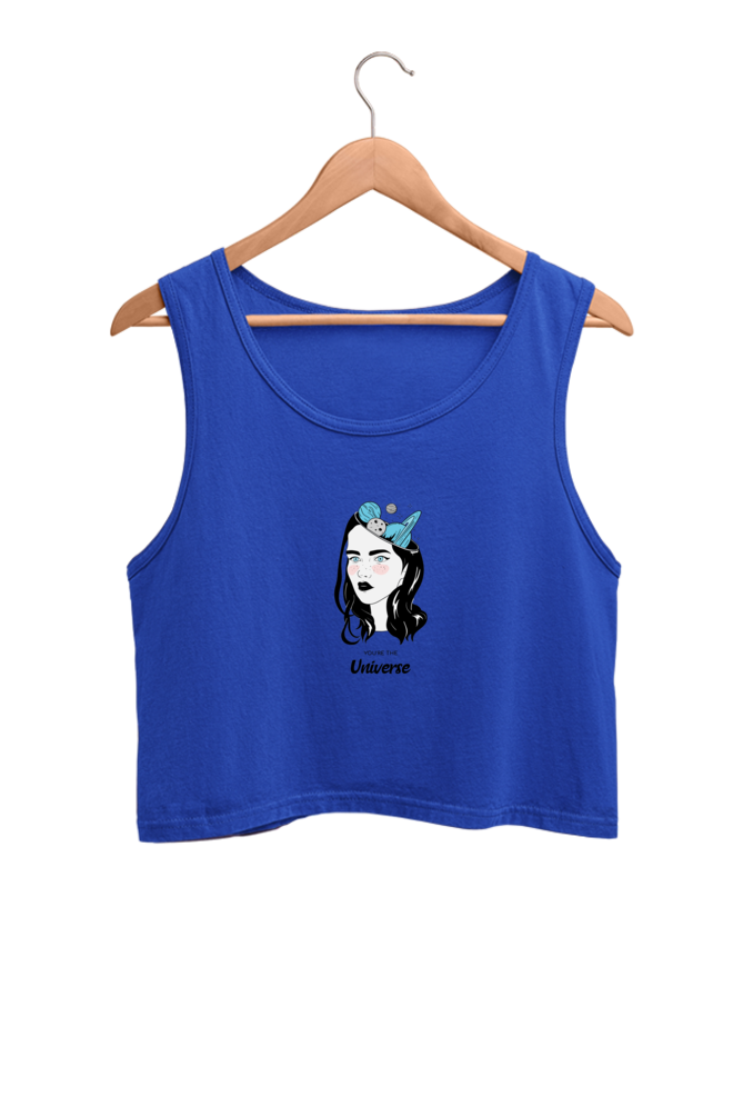 Women's Crop Tank Top - Woman universe