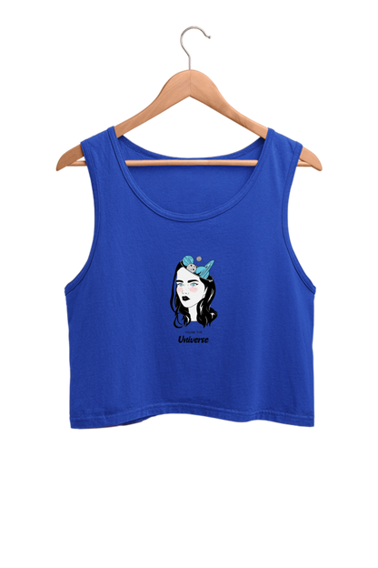 Women's Crop Tank Top - Woman universe