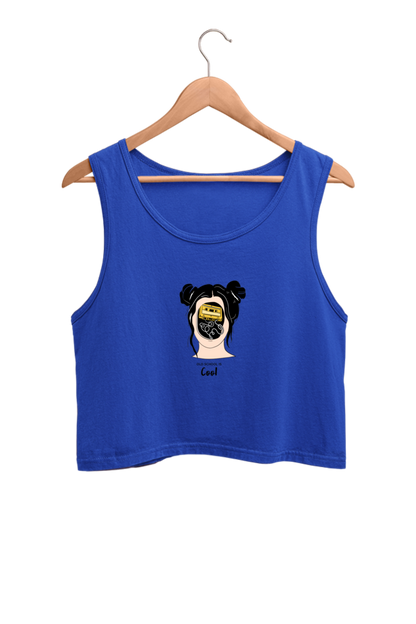 Women's Crop Tank Top - Woman music