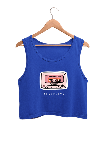 Women's Crop Tank Top - I am amazing