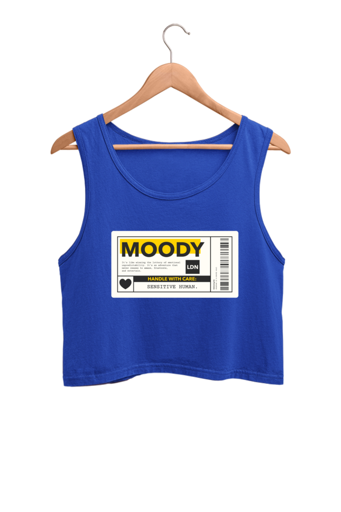 Women's Crop Tank Top - Moody label