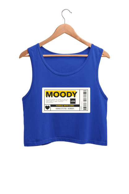 Women's Crop Tank Top - Moody label