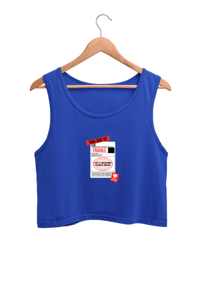 Women's Crop Tank Top - Fragile label