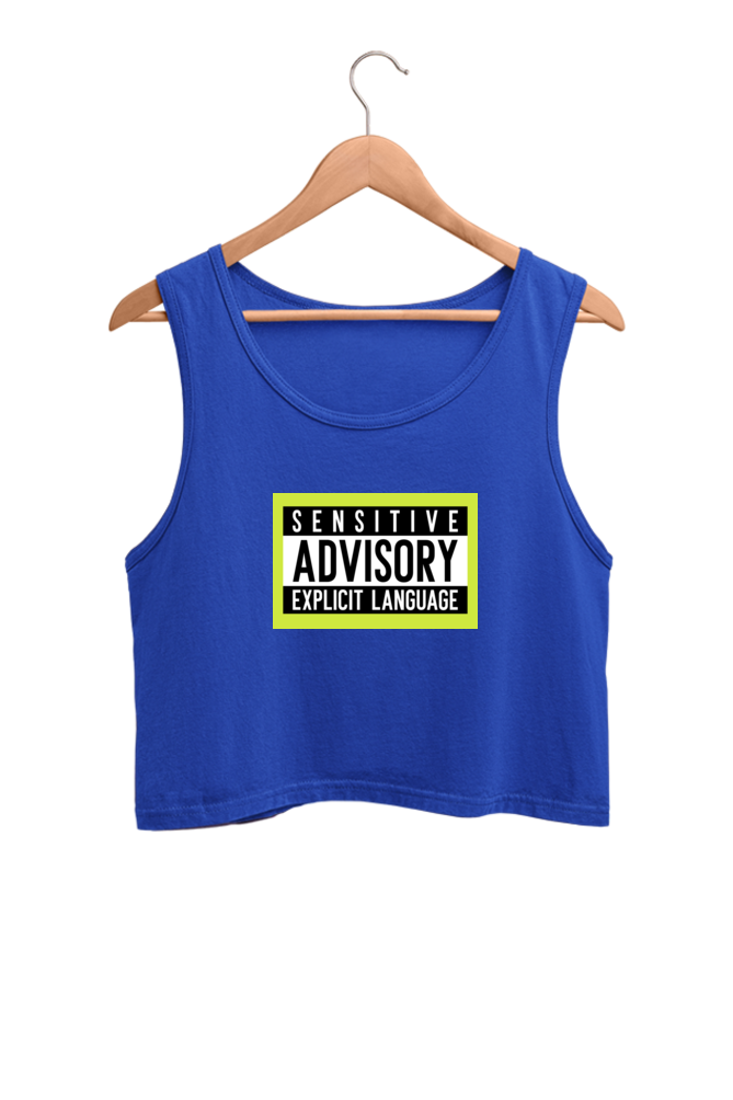 Women's Crop Tank Top - Explicit language